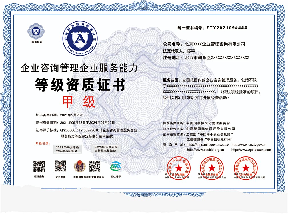 申報企業咨詢管理資質投標的必備條件——企業管理服務的核心要求
